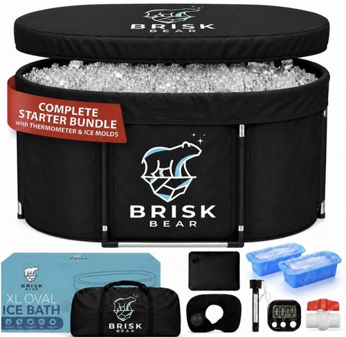 Oval ice bath tub athletes - ice,