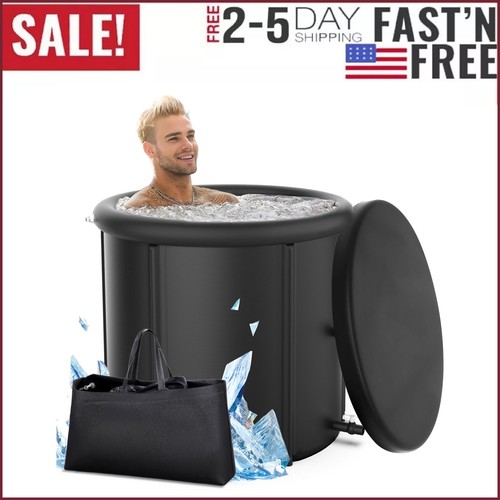Ice bath tub cold - ice,
