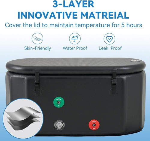 193 gallon ice bath tub - ice,